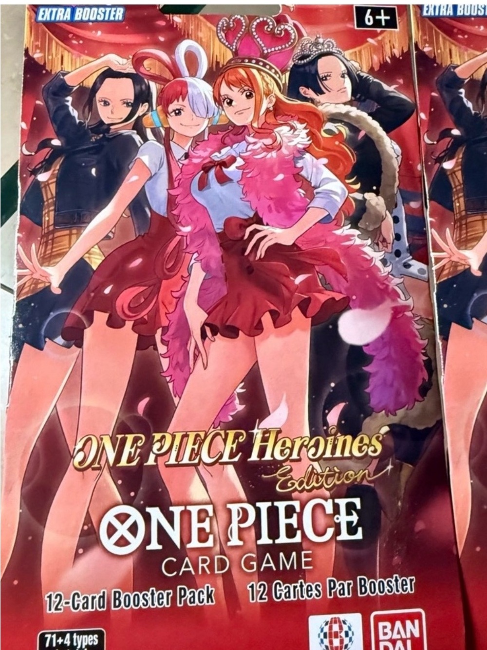 One Piece Heroines Edition card game booster pack.